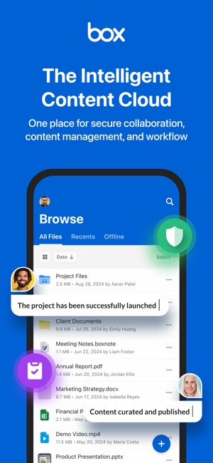 Screenshot of Box: The Content Cloud