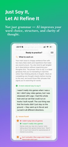 Practice English with Lory AI iPhone screenshot