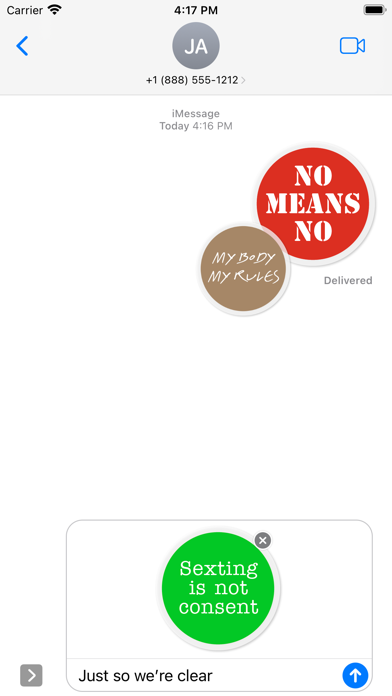 Screenshot #2 pour #MeToo Stickers