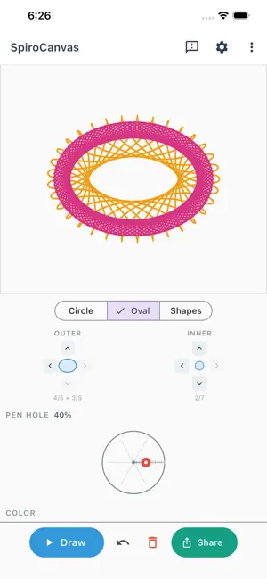 SpiroCanvas Spirograph Mandala screenshot 2