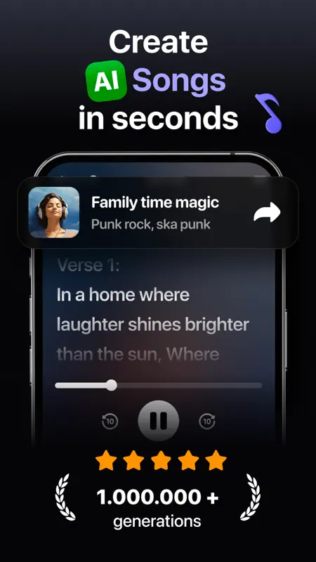 AI Song Music Generator: Muzio screenshot 1 of 10