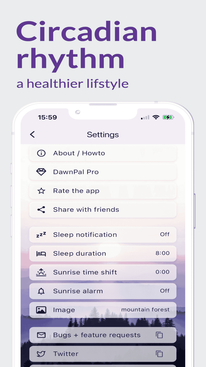 Circadian life rhythm