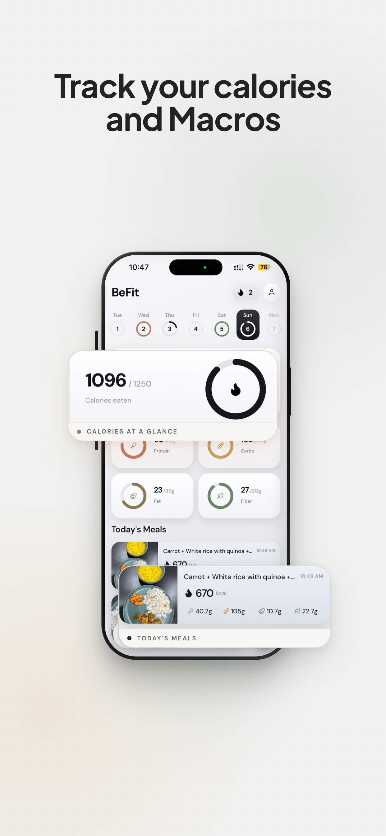 Screenshot 4 of BeFit: Nepali Calorie Tracker
