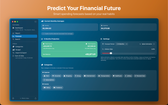 Coins - Spending Tracker Screenshot