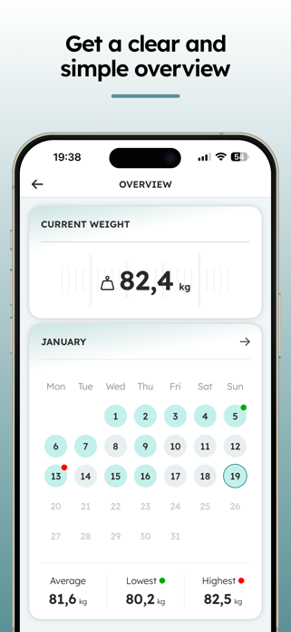 FitLog – Weight & BMI Tracker Screenshot 7 of 8