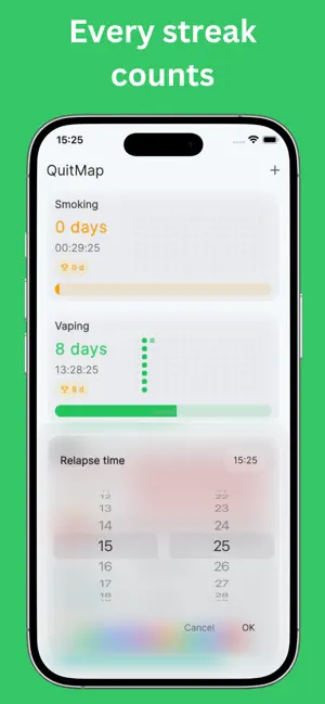 Habit Tracker for quitting screenshot 4