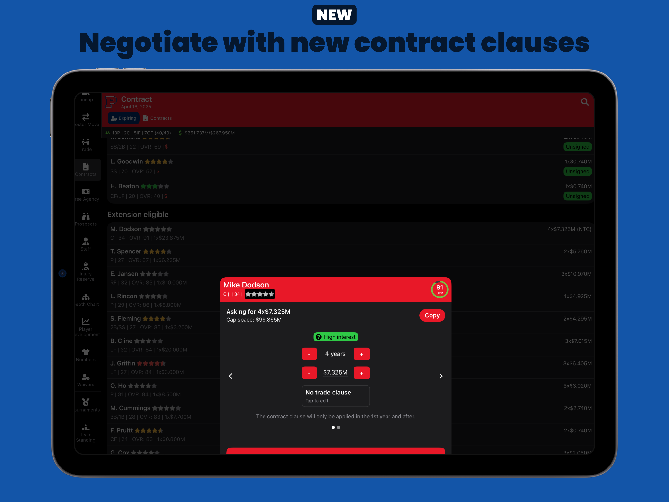 Baseball Legacy Manager 25 screenshot 12