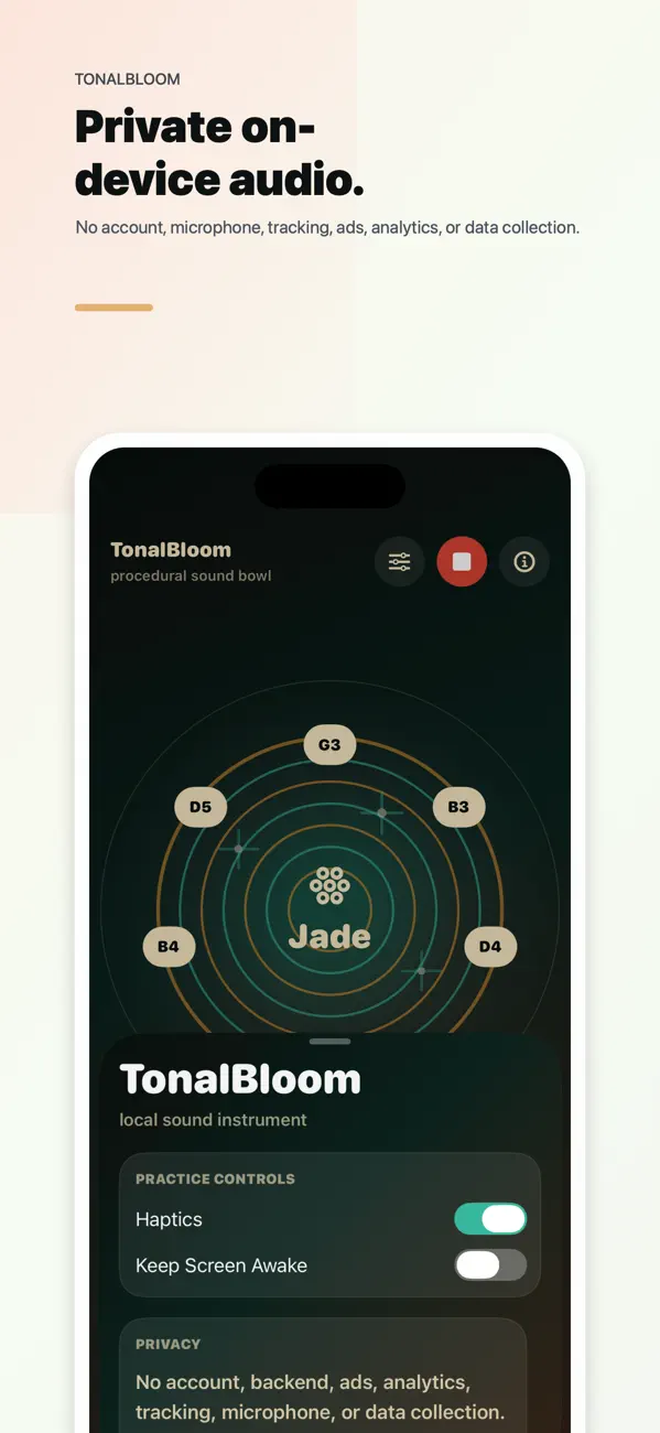 Screenshot #3 pour TonalBloom Sound Bath