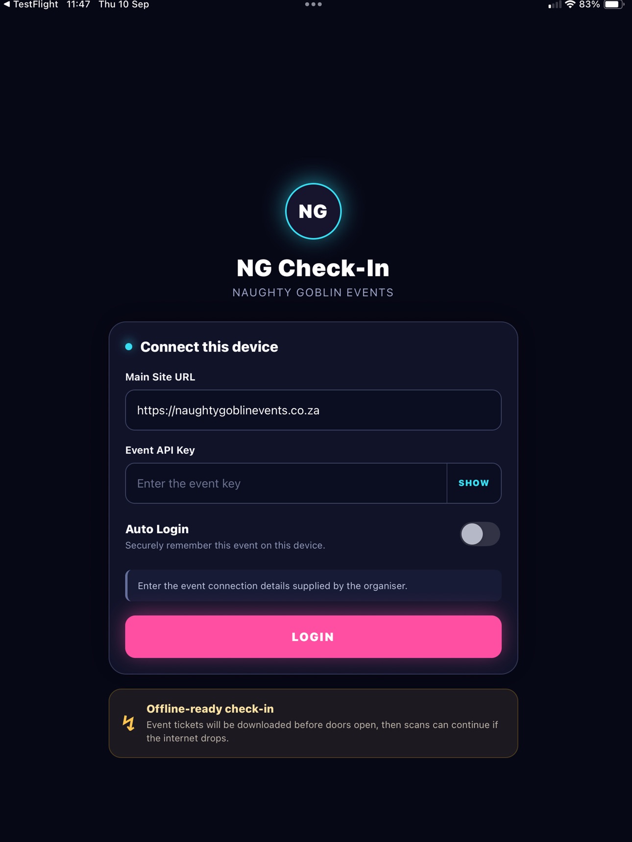Screenshot 5 of NG Check-in