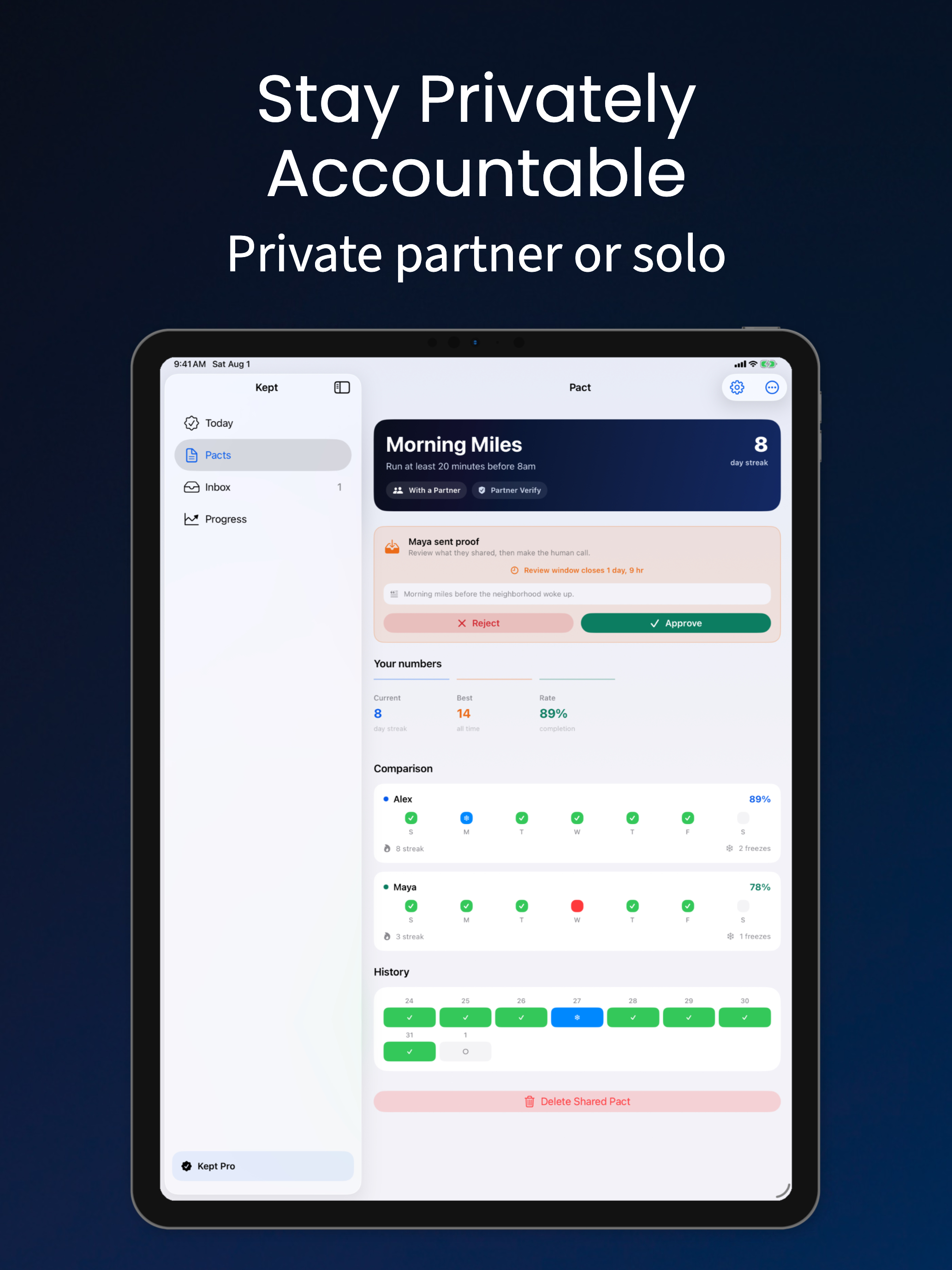 Kept - Accountability Pacts screenshot 11