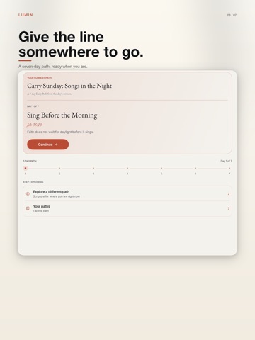 Lumin: Bible AI Companion iPad screenshot