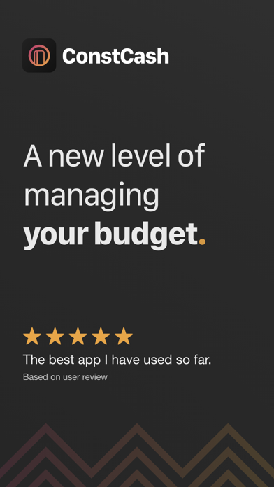 ConstCash: Budget Manager Screenshot
