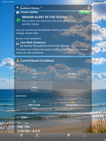 OBX Beach & Weather iPad screenshot 3