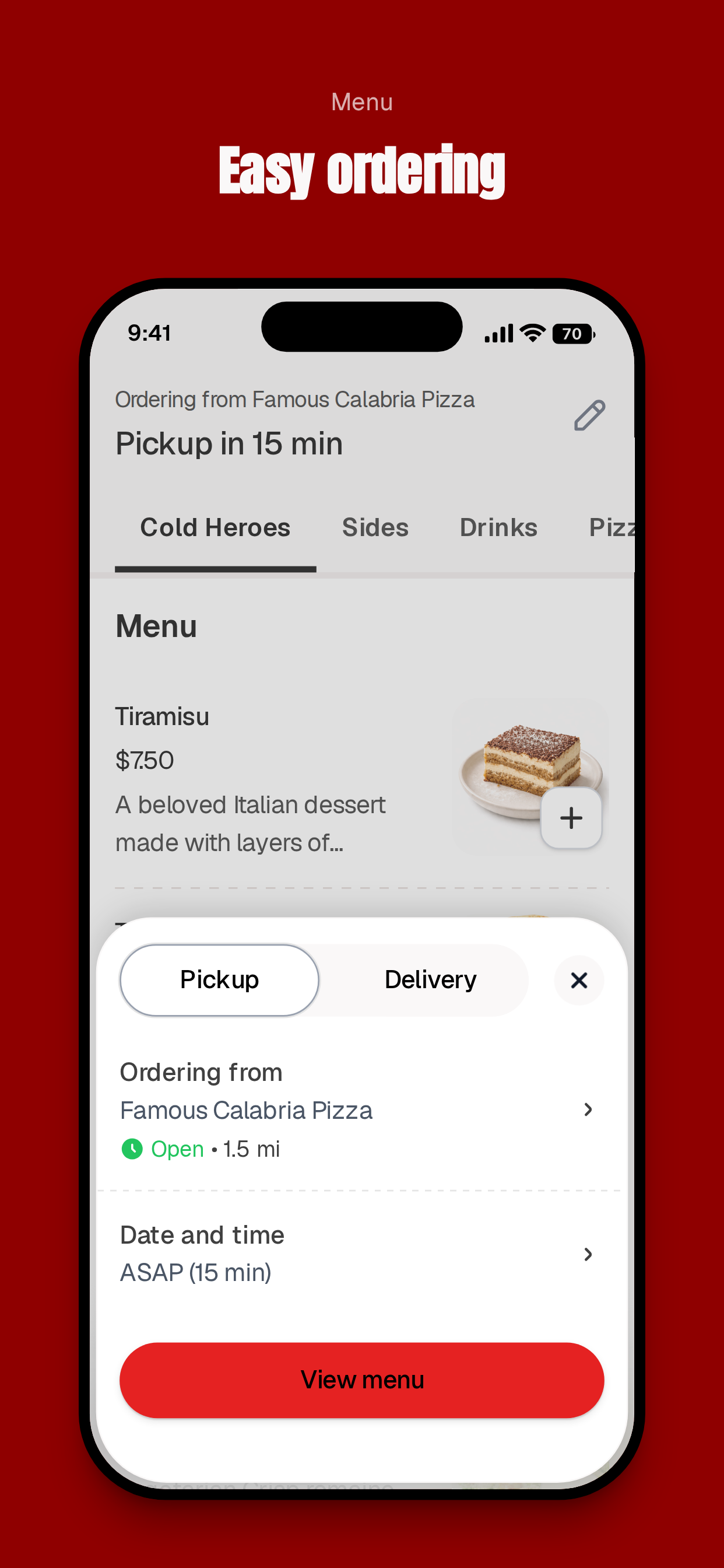 Famous Calabria Pizza To Go screenshot 3