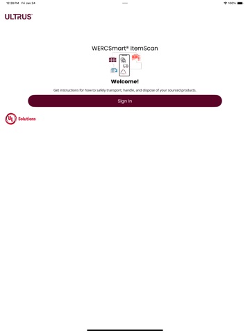 WERCSmart® ItemScan iPad screenshot