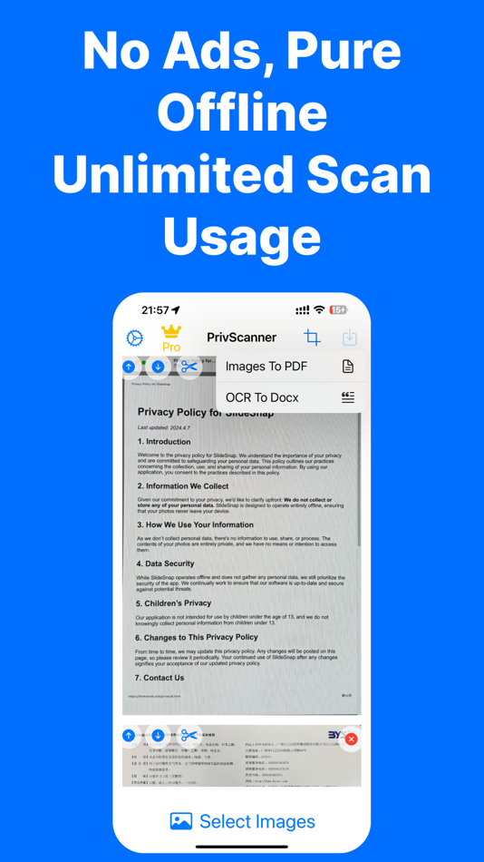 #5. PrivScanner - Batch Scan & OCR (iOS) 来自: 颖 胡