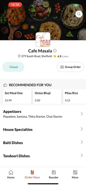 Cafe Masala, screenshot 2