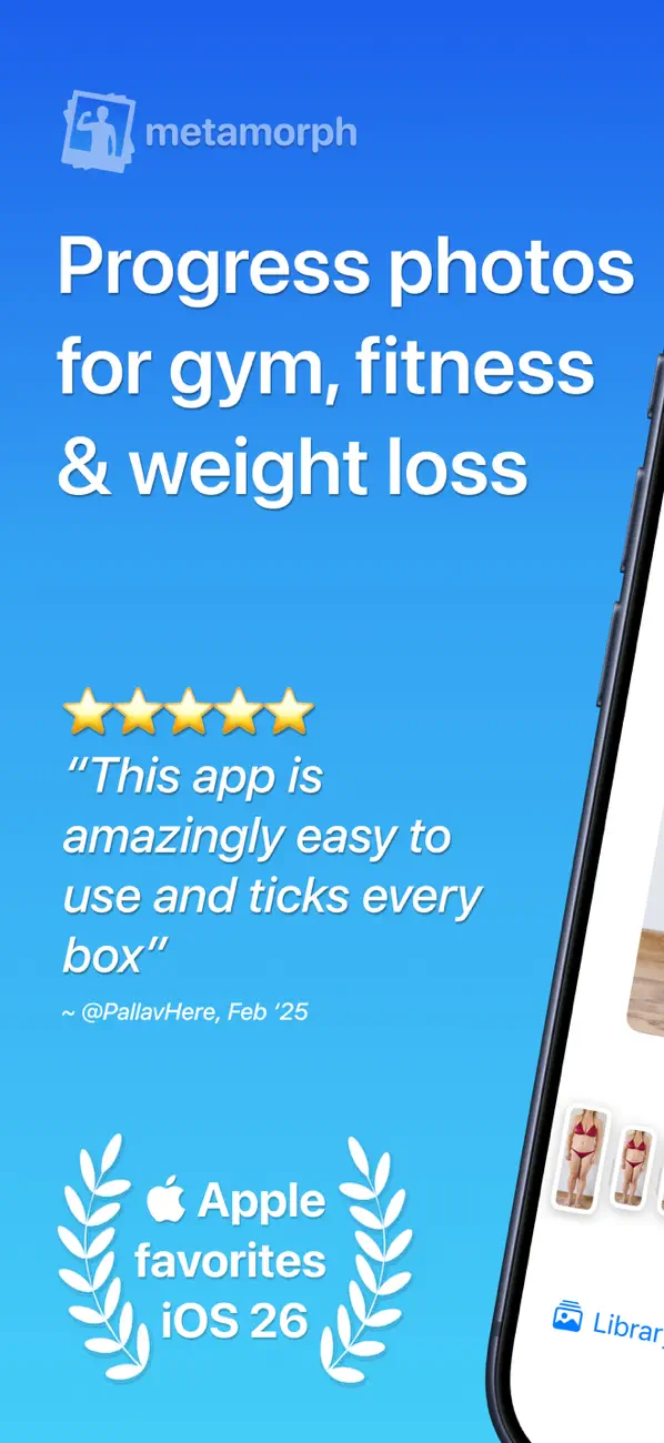 #1. Progress Pic Photos: Metamorph (iOS) 来自: Tiny Ideas Pty Ltd