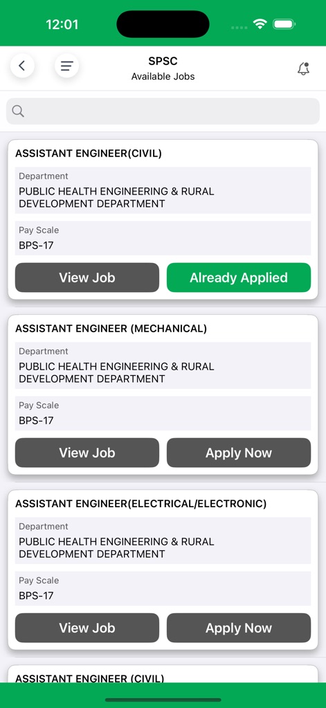 SPSC - spsc-available-jobs-list