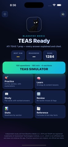 TEAS Ready iPhone screenshot