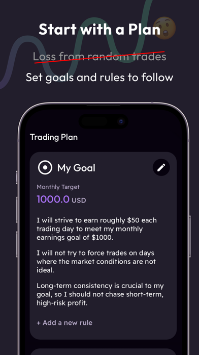 Trading Journal – Plancana AI Screenshot