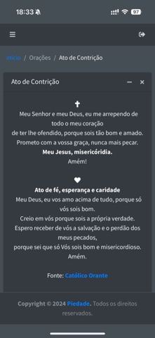Piedade screenshot