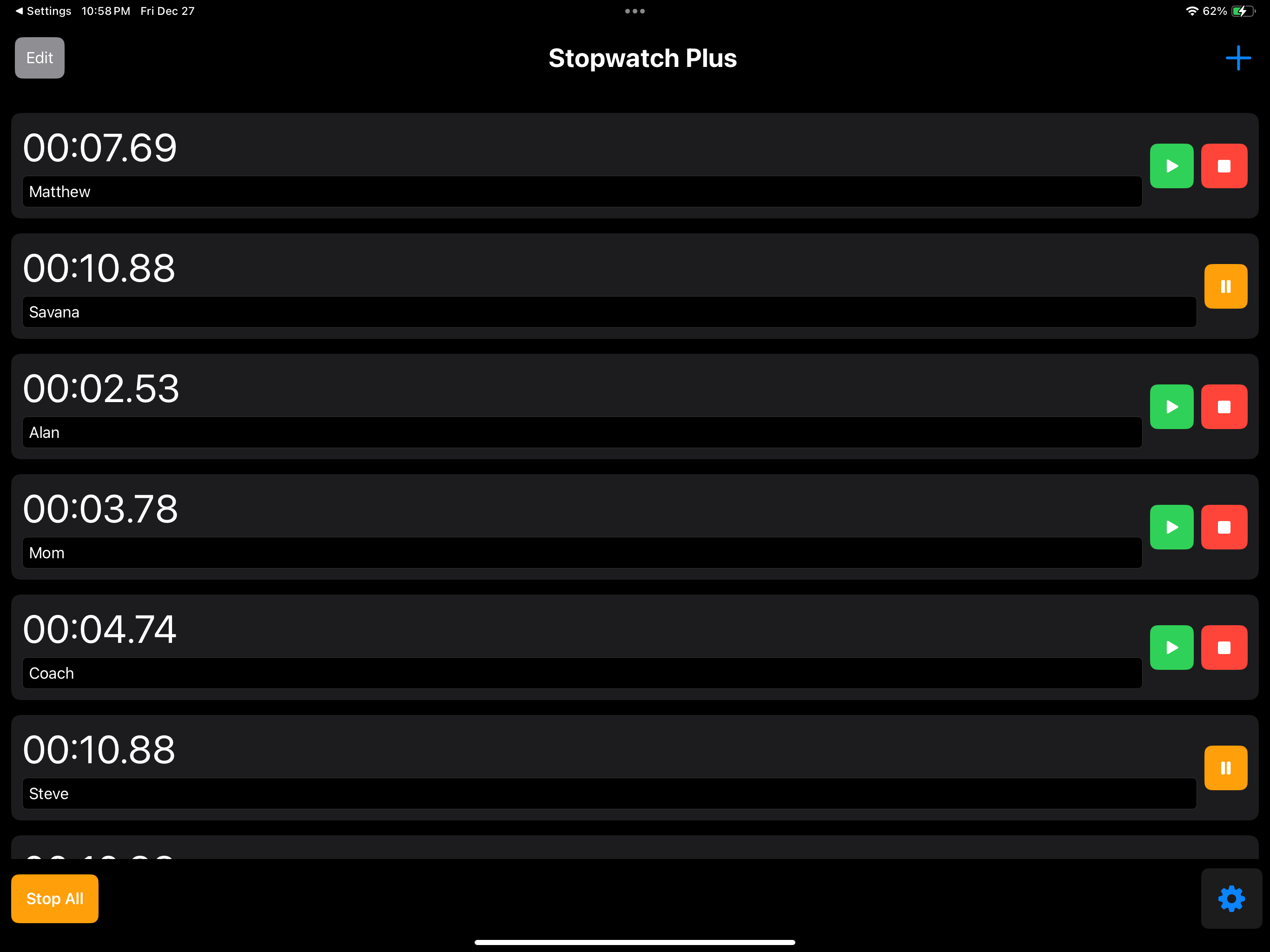 Stopwatch Run