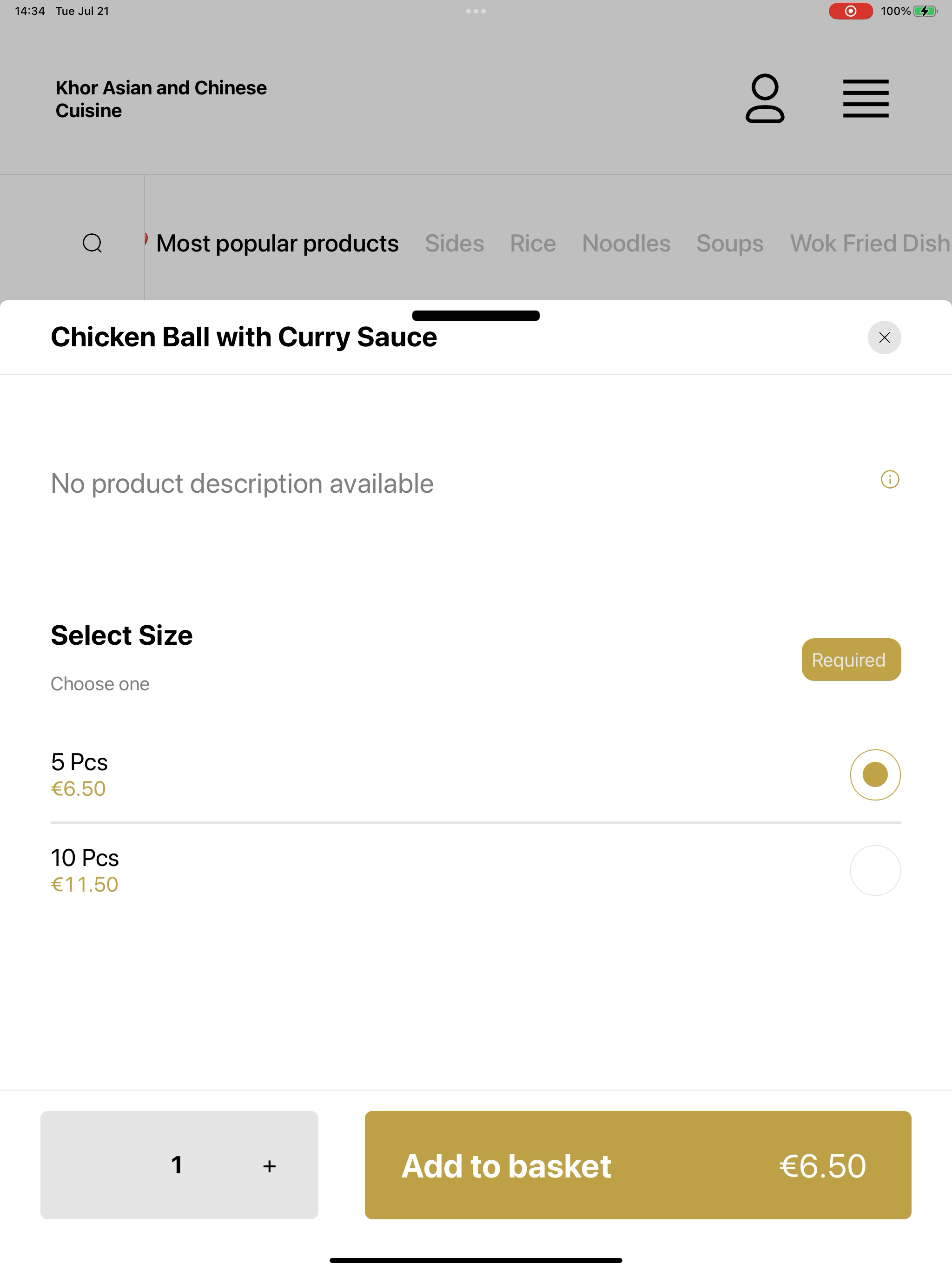 Khor Asian and Chinese Cuisine screenshot 8