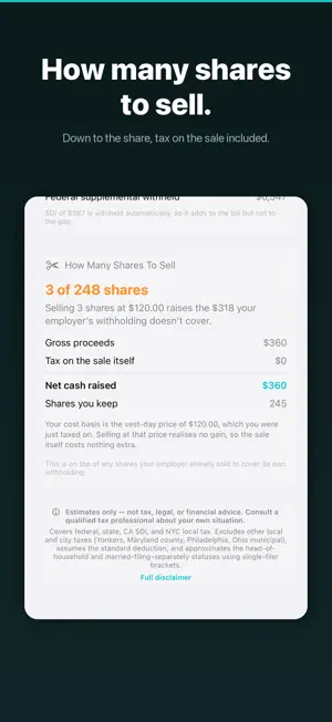 RSU Tax Calculator: VestClear screenshot 4