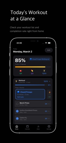 Deukgeun: Gym Workout Tracker iPhone screenshot