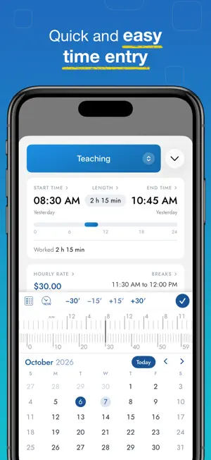 WorkHours: Time Clock Tracker screenshot 3