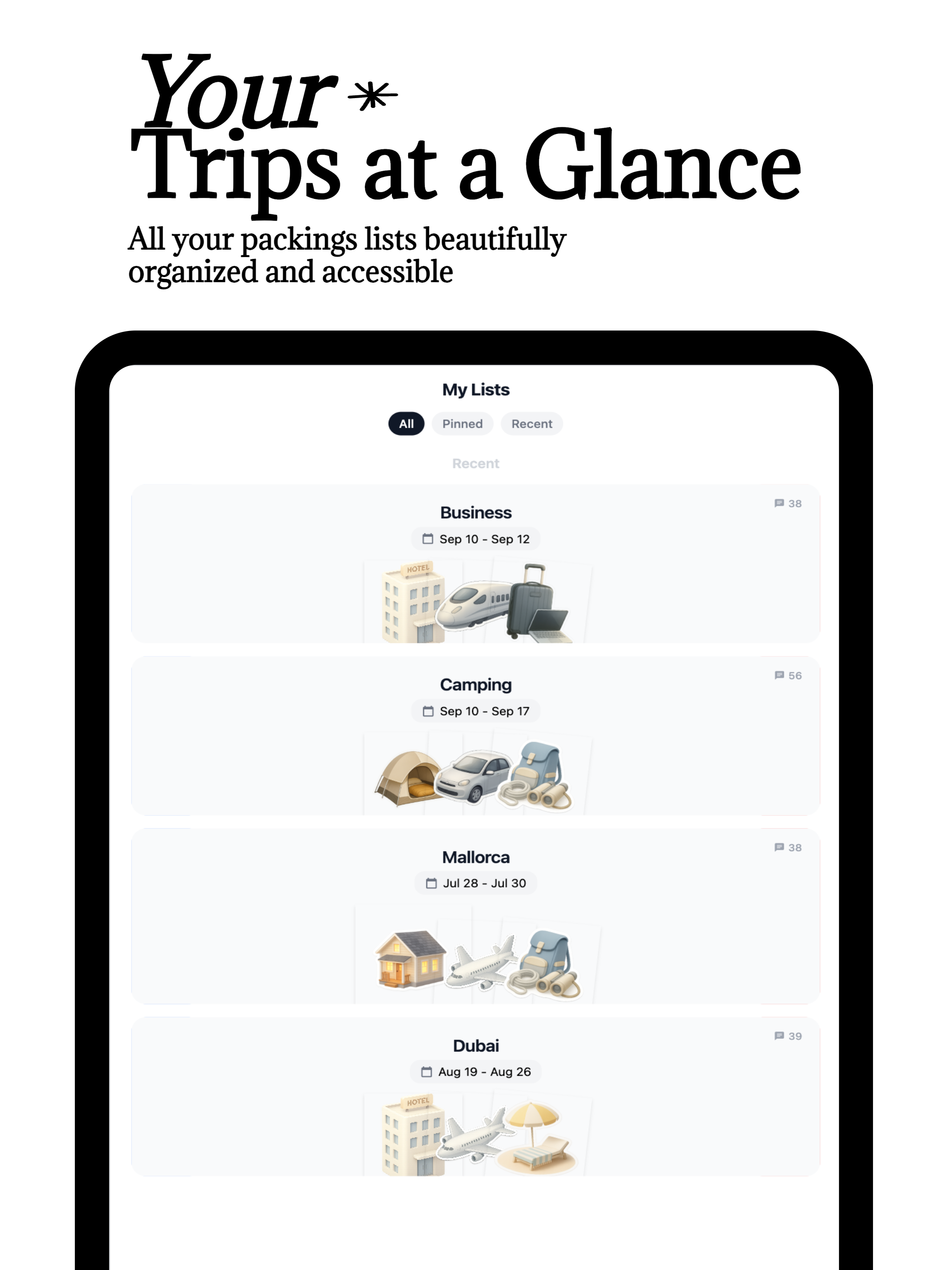 Travel Packing List: Bagio