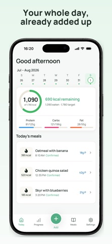 Calorie Cam: AI Food Tracker iPhone screenshot