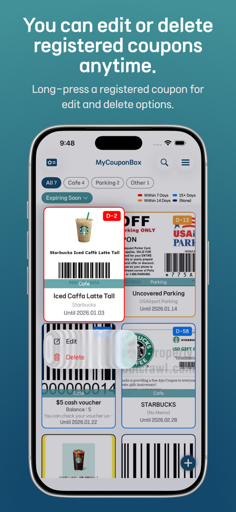 MyCouponBox - Easy Management screenshot 3