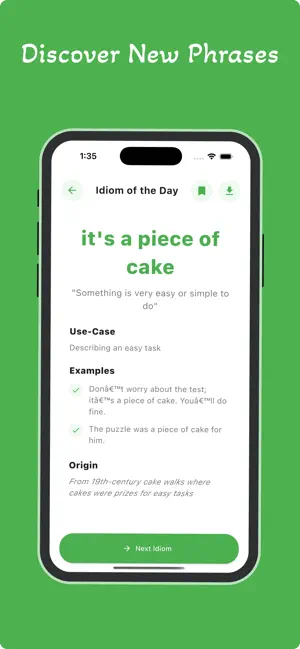 Idiom Of The Day: Daily Phrase screenshot 2