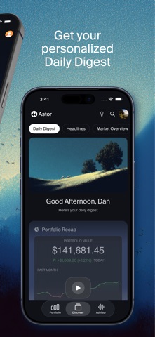Astor: AI Investment Advisor iPhone screenshot