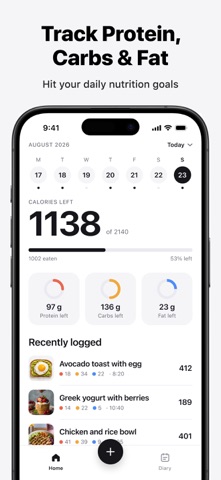 AI Calorie Scanner & Counter iPhone screenshot