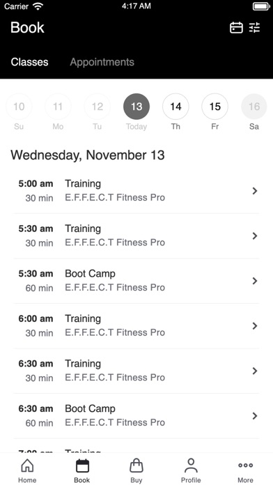 Effect Fitness Atlanta Screenshot