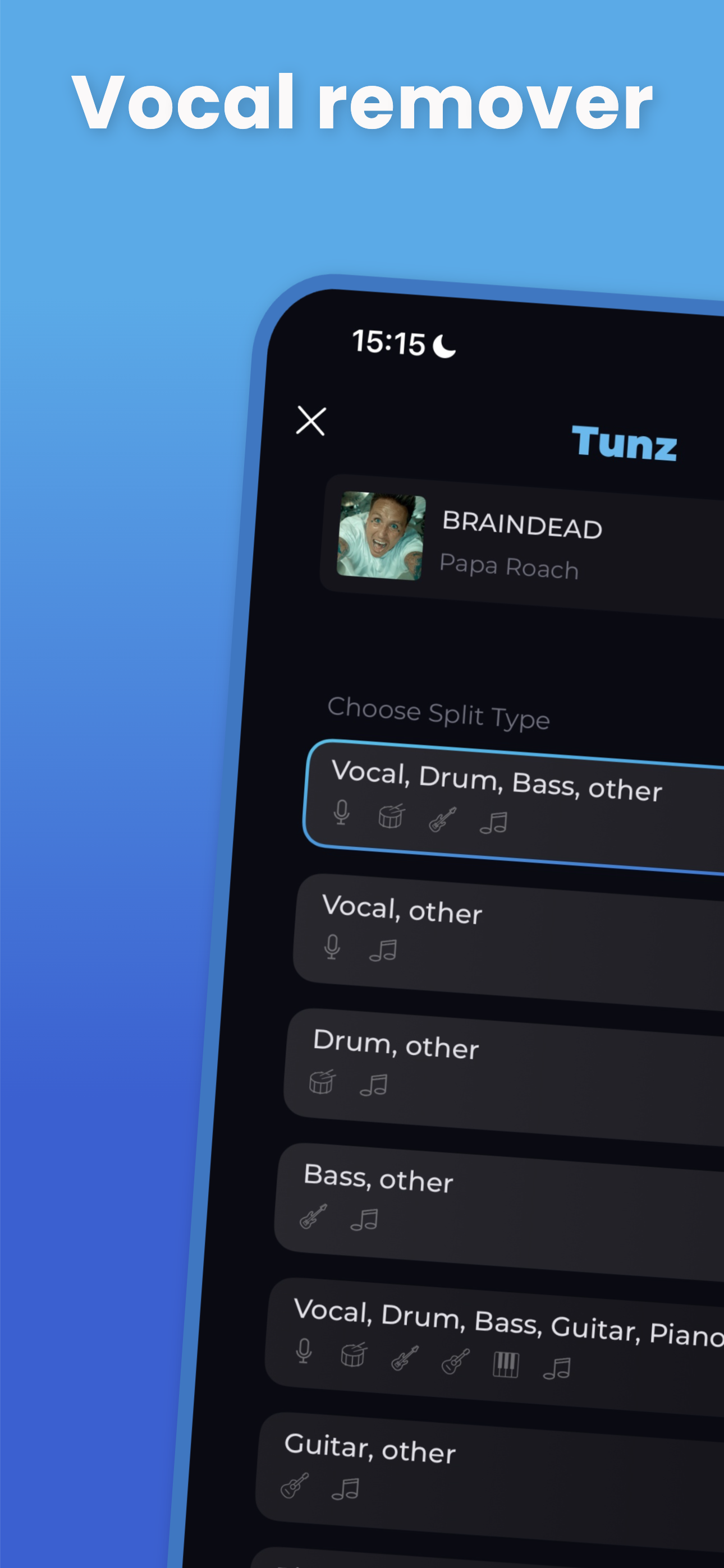 Vocal remover & Separator Tunz