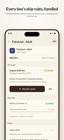Cratelog: Book Box Tracker screenshot