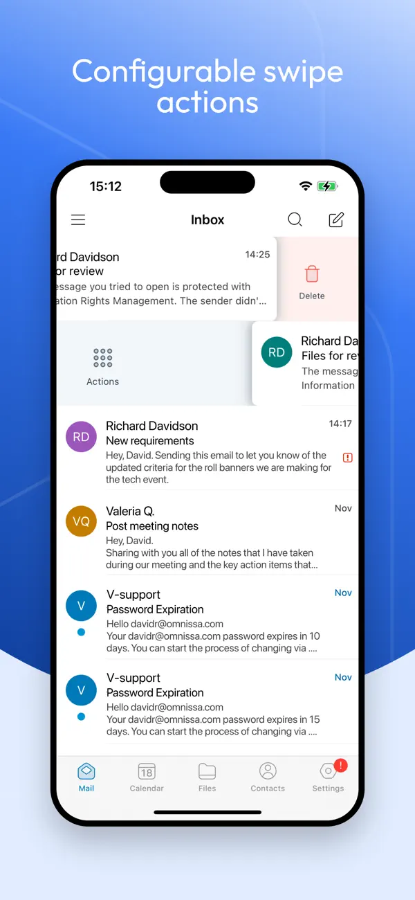 Screenshot #3 pour Boxer - Workspace ONE