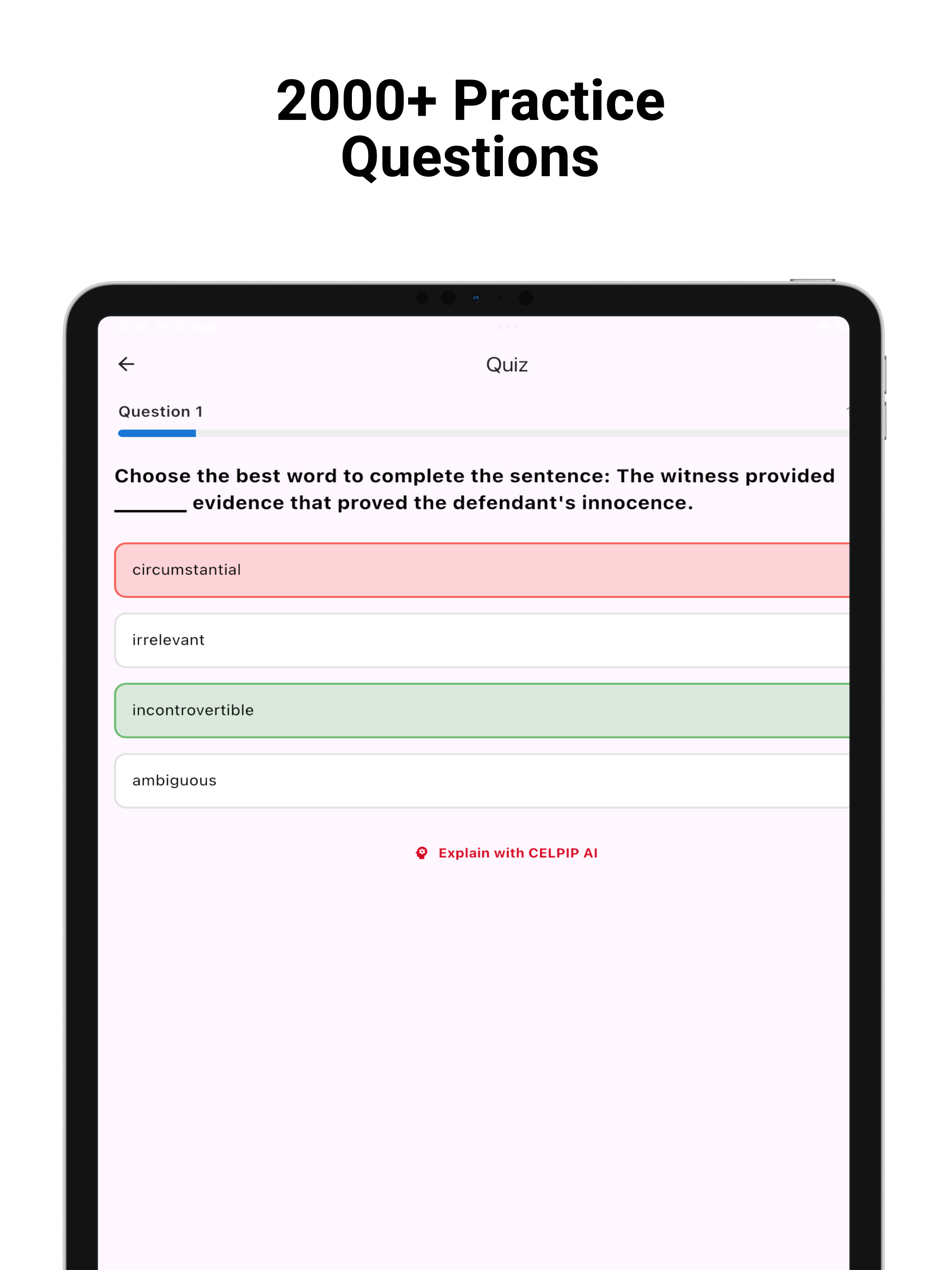 CELPIP Flashcards