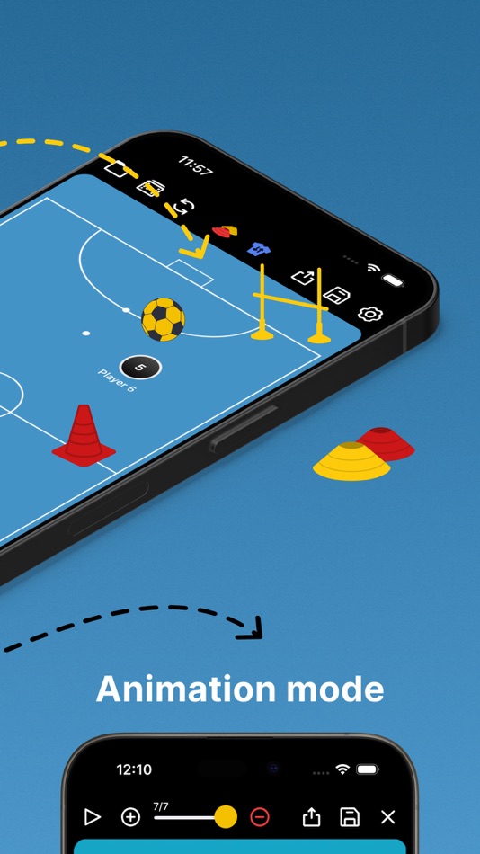#2. Coach Tactic Board: Futsal++ (iOS) By: BLUELINDEN