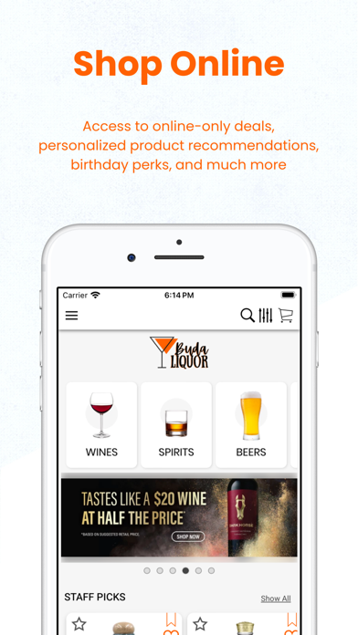 Buda Liquor Screenshot