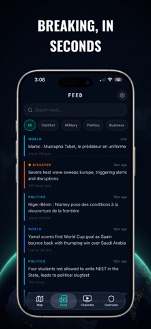 Live World Monitor: GlobeAlert iPhone screenshot 5