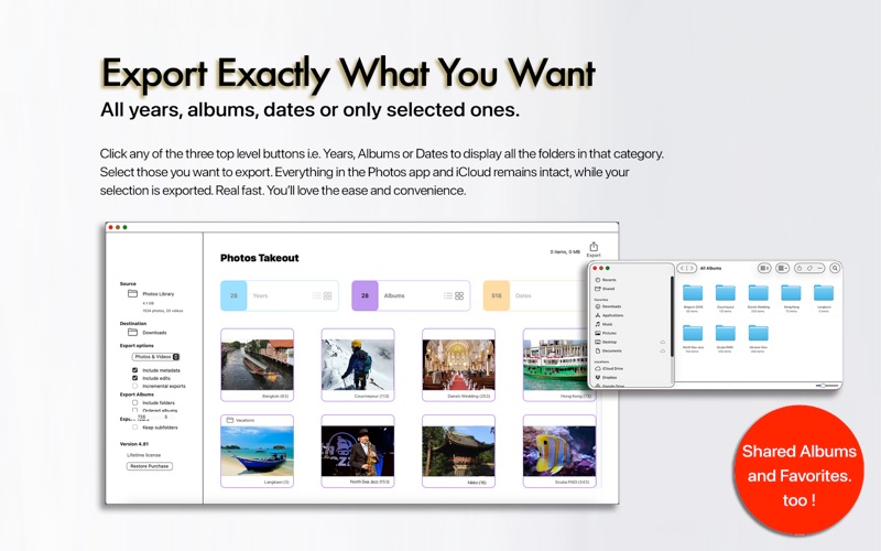 Screenshot #3 pour Photos Takeout for iCloud, Mac
