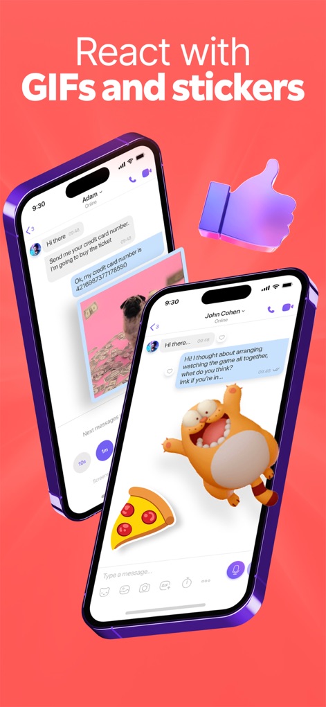 Rakuten Viber Messenger - Dynamic Chat Reactions