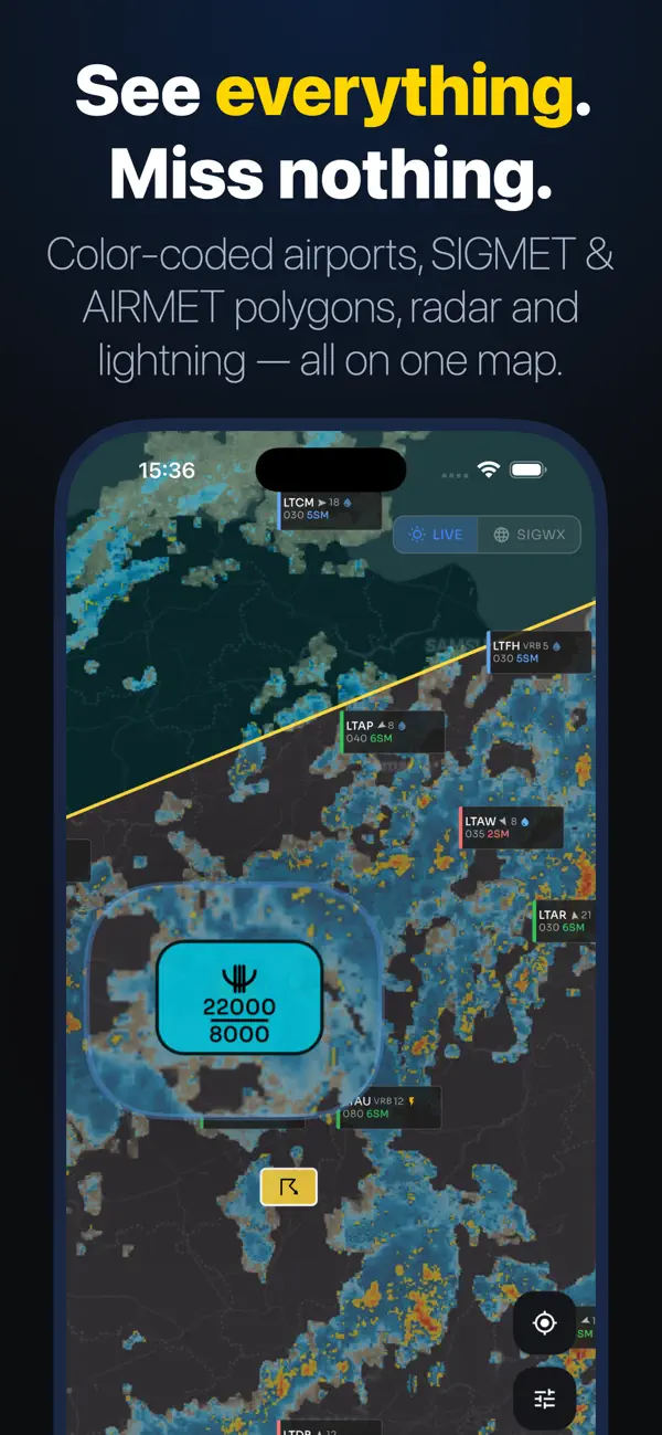 Screenshot #1 pour AeroWX - Aviation Weather