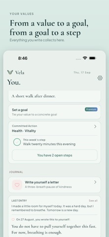 Vela: Values & Calm screenshot 4