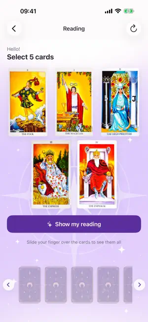 Daily Tarot Reading and Cards screenshot 1